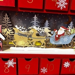 カルディ　KALDI クリスマス アドベントカレンダー 赤　2023 完売品の画像