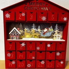カルディ　KALDI クリスマス アドベントカレンダー 赤　2023 完売品の画像