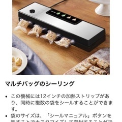 【未使用】真空パック機 専用袋100枚セット付 フードシーラー　鮮度長持の画像