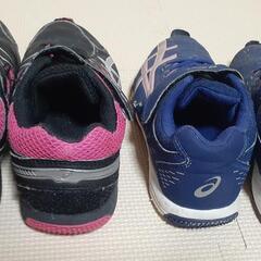 【値下げ】アシックス asics レーザービーム スニーカー 20cm 21cm セットの画像