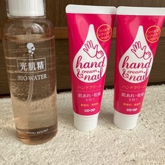 NHC バイオウォーター　化粧水　コープ　ハンドクリーム　