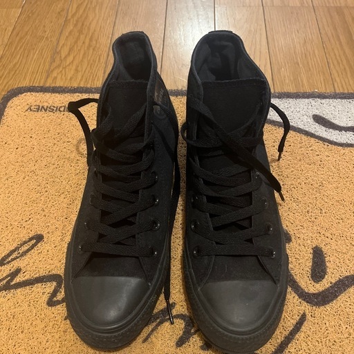 converse 　ブラック　キャンバス　ハイカット