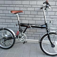 折りたたみ自転車 22インチ 6段切替 状態良好の画像