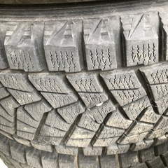 ランクル等に18/255/55ブリザックスタッドレスディッシュホイール付きの画像