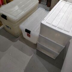 無料　品川区平塚　3段衣装ケース1個、衣装ケース５個