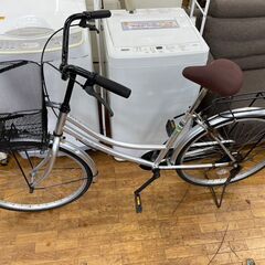自転車　No.1761　シルバー　24インチ　LEDライト　鍵付...