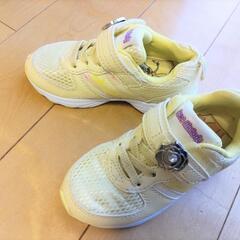 ◯超美品◯16.0㌢　プリンセス　ベル　スニーカー　レモンイエローの画像
