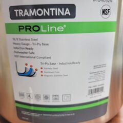 【店頭引き取り限定】新品未使用：トラモンティーナ　ストックポット15L 18-8ステンレス製　IH対応可/調理/料理道具/カレー/煮込み料理にもの画像