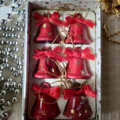 クリスマスカットクロス11枚　クリスマスオーナメント6点の画像