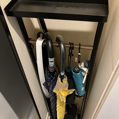 【値下げ】トレー付き傘ハンガー　傘立ての画像