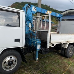 三菱 キャンター ユニック　クレーン 要現車確認 値下げokの画像