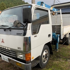 三菱 キャンター ユニック　クレーン 要現車確認 値下げokの画像