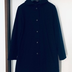 Lサイズコート　 ネイビー 紺　 長袖　スクールコートに