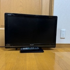 SHARP シャープ AQUOS 24インチ2012年製 リモコン付き 動作品の画像