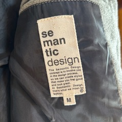 semantic designメンズコートの画像