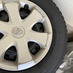 155/80R13  スタッドレスタイヤ　ホイール付の画像
