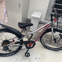 キッズ自転車24インチヘルメット付き