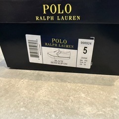 【お値下】POLO スニーカー 24.0 黒の画像
