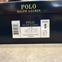 POLO スニーカー 24.0 白の画像