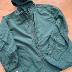 カーキ　グリーン　薄手ジャンパー