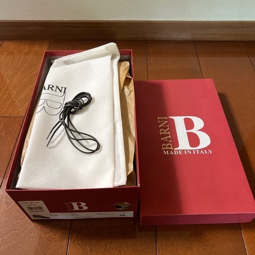 【完全未使用】イタリア製ブラウンレザー ビジネスシューズ 39