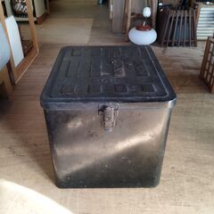 ヴィンテージ スチールボックス レトロな収納ボックス マルチ収納　/UJ-1035 北の画像