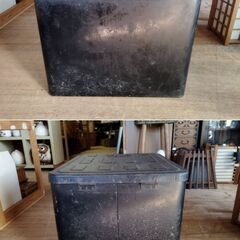 ヴィンテージ スチールボックス レトロな収納ボックス マルチ収納　/UJ-1035 北の画像