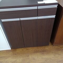 ★ジモティ割あり★  ダストボックス ダークブラウン H84.5...