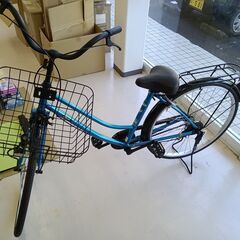 ★ジモティ割あり★  自転車 26インチ ブルー クリーニング済...