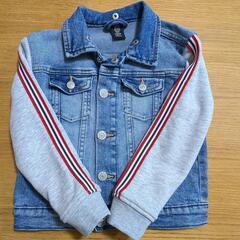 h&m キッズデニムジャケット 2way 110 の画像