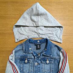 h&m キッズデニムジャケット 2way 110 の画像