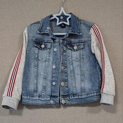 h&m キッズデニムジャケット 2way 110 の画像