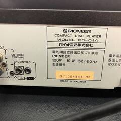 CDプレイヤー コンパクトディスクプレーヤー PIONEER パイオニア PD-01A 音楽プレーヤー 240819-01の画像