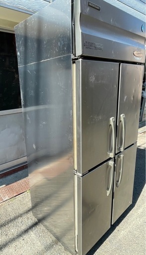 【動確済み】ホシザキ 業務用 縦型 冷凍冷蔵庫 HRF-90XT 大容量 冷蔵433L 冷凍130L 単相100V 厨房機材 縦型4枚