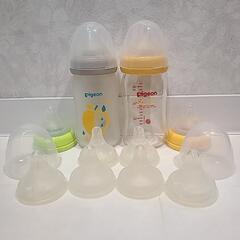 哺乳瓶　蓋　サイズ別乳首