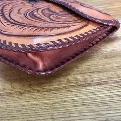 クラフト財布 オシャレ 皮 の画像