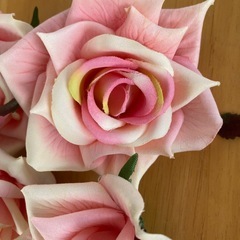 アートフラワー材料　ピンク薔薇25個　の画像