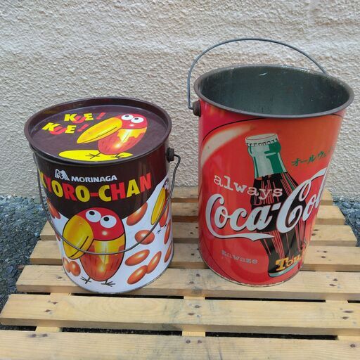 ペール缶 2種 コカ・コーラ 1998年長野オリンピック記念 ペール缶 ・ おもちゃの缶詰め ペール缶