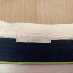 earth 半袖ストライプTシャツの画像