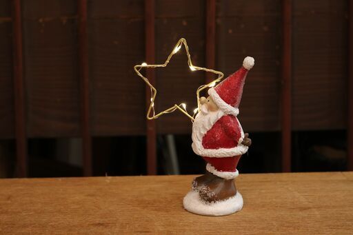 クリスマス 飾り LED ライト 置物 オブジェ サンタクロース フィギュア Xmas christmas おしゃれ イルミネーション