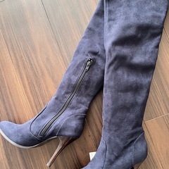 新品23cmネイビー　【ツーウェイ】ニーハイにも！ブーツの画像