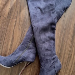 新品23cmネイビー　【ツーウェイ】ニーハイにも！ブーツの画像