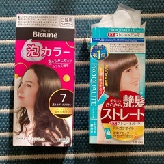 白髪染め　ストレートパーマ　差し上げますの画像