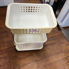 リサイクルショップどりーむ天保山店　No15207　ランドリーラック　脱衣所収納　キャスター付きの画像