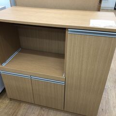 ★ジモティ割あり★  レンジ台 ナチュラル W90×D40×H9...
