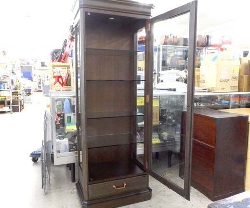 maruni マルニ 飾り棚 コレクションボード ガラス棚 ライト付 ガラスキャビネット 札幌市屯田店
