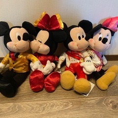ミッキー　ミニー　ペア　ぬいぐるみ