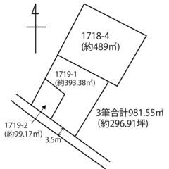 土地　栃木市藤岡町藤岡（約297坪）500万円