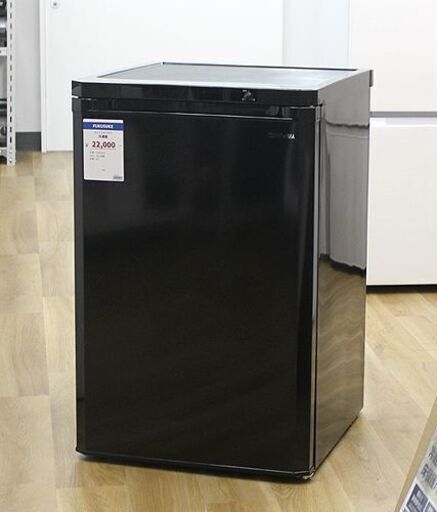 北大前! 札幌 引取 アイリスオーヤマ 冷凍庫 85L 2021年製 IUSD-9B-B ブラック 右開き 2051258