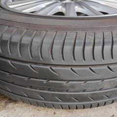 トヨタ純正15インチアルミホイール　美品＋195.65.15ヨコハマブルーアース　 の画像